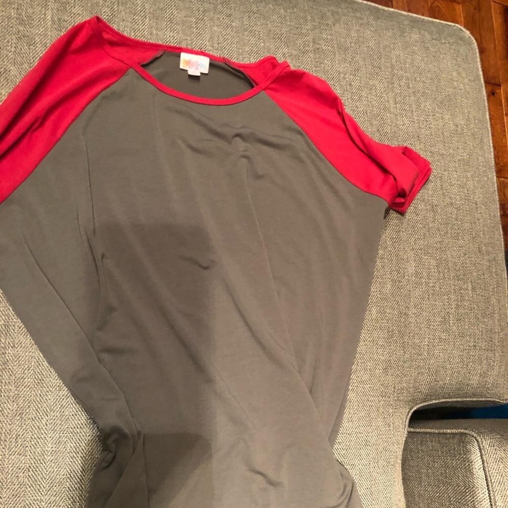 LuLaRoe gray and Pink Irma size M